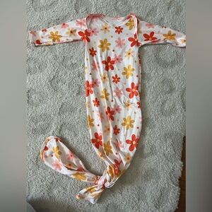 Bamboo Floral Tie Gown for Newborn